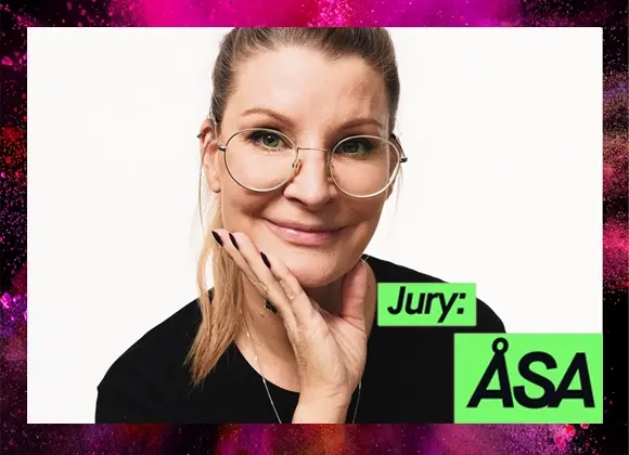 Kicks beautyexpert Åsa med texten Jury: Åsa.