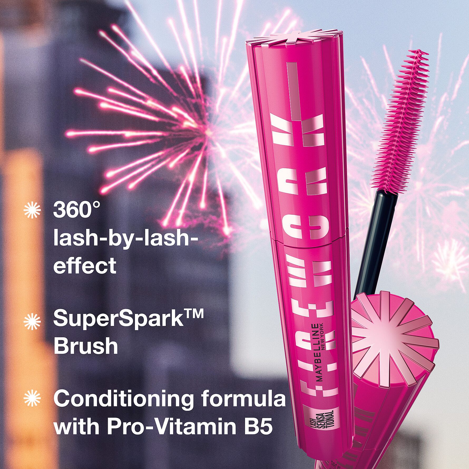 Køb Lash Sensational Firework Very Black fra Maybelline - Matas