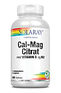 Solaray Cal-Mag Citrat med vitamin D og K2 240 kaps.