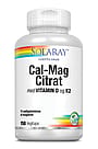 Solaray Cal-Mag Citrat med vitamin D og K2 150 kaps.