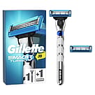 Gillette Mach3 Turbo barberskraber + 1 barberblad