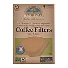 If you care Coffee filters no. 4, ubleget 100 stk.