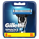 Gillette Mach3 Turbo-barberblade LP 8 stk Gillette Mach3 Turbo-barberblade  8 stk