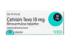 Cetirizin Teva 10 mg filmovertrukne tabletter 20 stk.