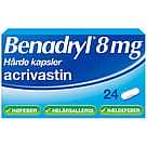 Benadryl Kapsler 8 mg 24 stk