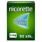 Nicorette® Microtab Classic 2 mg, resoribletter, sublinguale nikotin 90 stk.