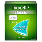Nicorette® Classic 2 mg medicinsk tyggegummi 210 stk.
