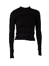 Copenhagen Cartel Ribbed Long Sleeve OCN Weed Top Nero S