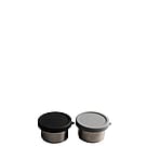 AYA&IDA Snack Containers 100 ml 2-pak Matte Black/Dark Grey