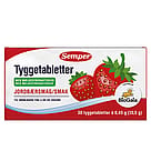 Semper Tyggetabletter med Mælkesyrebakterier Jordbær 30 tyggetabl.