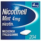 Nicotinell Mint Tyggegummi 4 mg 204 stk