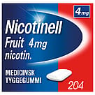 Nicotinell Fruit Tyggegummi 4 mg 204 stk
