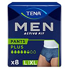 Tena Men Active Fit Pants Blå str L/XL 8 stk