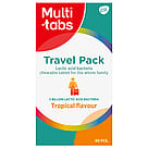 Multi-tabs Travel Pack Mælkesyrebakterier Tropisk smag 40 tyggetabl.