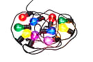 Sirius Tobias Suppleringskæde 10 Lys Multifarvede LED-pærer