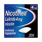 Nicotinell Lakrids Tyggegummi 4 mg 204 stk