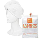 Hairlust Bamboo Turban Hair Towel Hvid