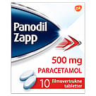 Panodil Zapp 500 mg filmovertrukne tabletter 10 tabl.