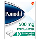 Panodil 500 mg filmovertrukne tabletter 10 tabl.