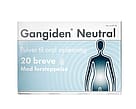 Gangiden Pulver Neutral 13,125 g + 351 mg + 179 mg + 47 mg, oral opløsning 20 stk.
