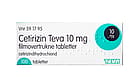 Cetirizin Teva 10 mg filmovertrukne tabletter 100 stk.