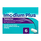 Imodium Plus 2 mg/125 mg tabletter 6 stk.