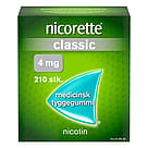 Nicorette® Classic 4 mg medicinsk tyggegummi 210 stk.
