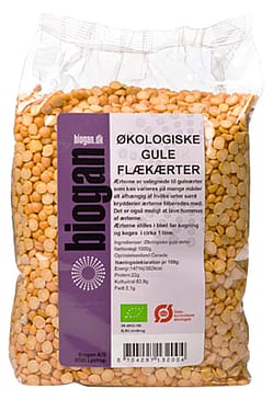 Biogan Gule flækærter Ø 1 kg