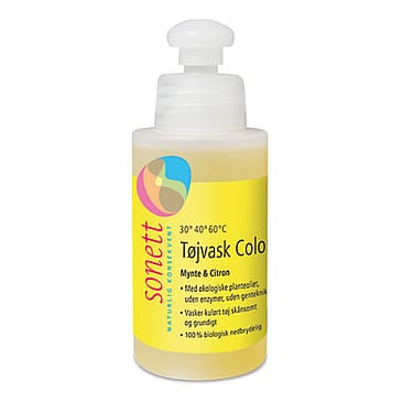 Sonett Vaskemiddel mynte, citron fl. 120 ml