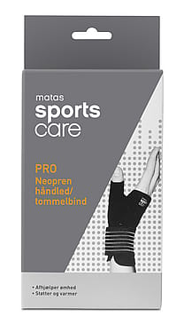 Matas Sports Care PRO Neopren Håndled/Tommelbind Sort L