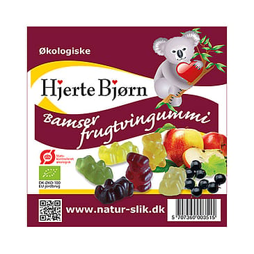 Hjertebjørn Frugtsaftbamser Ø 80 g