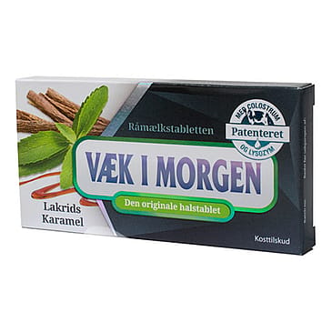 Væk i morgen Lakrids/Karamel 20 tabl.