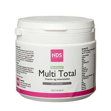 NDS Multi Total multivitamin og mineral 250 tabl.