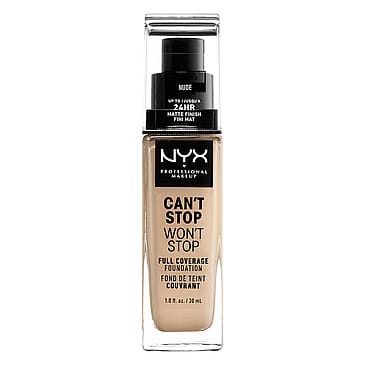 NYX PROFESSIONAL MAKEUP Can't Stop Won't Stop 24-Hours Foundation Nude