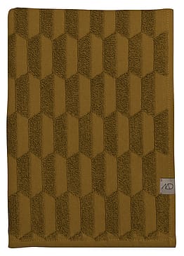 Mette Ditmer GEO Gæstehåndklæde 2-pak Curry 35 X 55 Cm