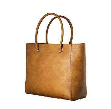 Rosemunde Shopper Taske Nutbrown/Gold, 32x36 cm