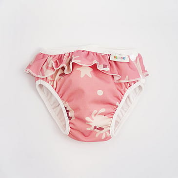 ImseVimse Badeble M/ 7-10kg/ Pink whale frill