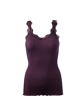 Rosemunde Organic Top Lace Aubergine XL
