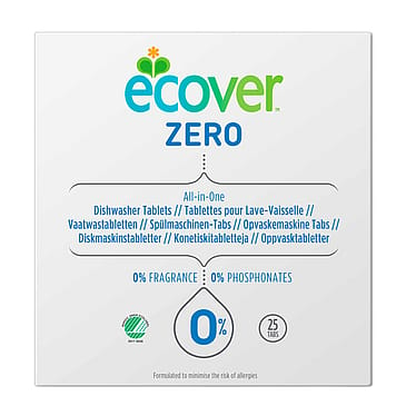 Ecover Opvaske Tabs Zero All-In-One 25 stk.