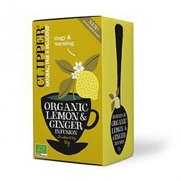 Clipper Citron & Ingefær Te 20 breve