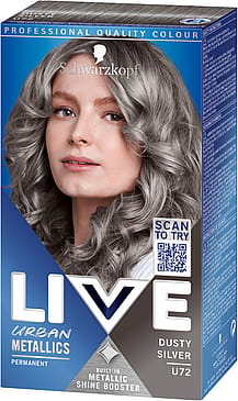 Schwarzkopf LIVE Intense Color Urban Metallics Hårfarve U72 Dusty Silver