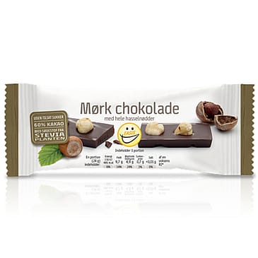 EASIS Mørk Chokoladebar m . nødder 24 g