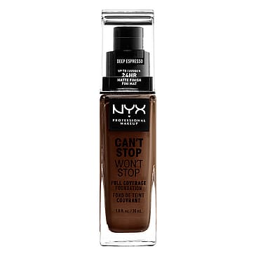 NYX PROFESSIONAL MAKEUP Can't Stop Won't Stop Foundation Deep Espresso