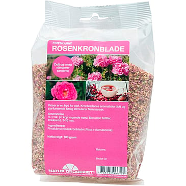 Natur Drogeriet Fintskårne Rosenkronblade 100 g