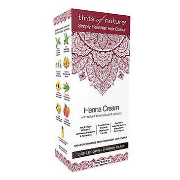 Tints of Nature Hårfarve Henna Creme Light Brown 70 ml