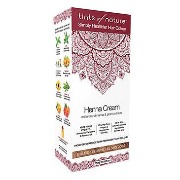 Tints of Nature Hårfarve Henna Creme Golden Blonde 70 ml