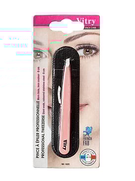 Vitry Tweezers Slant Ends Pink
