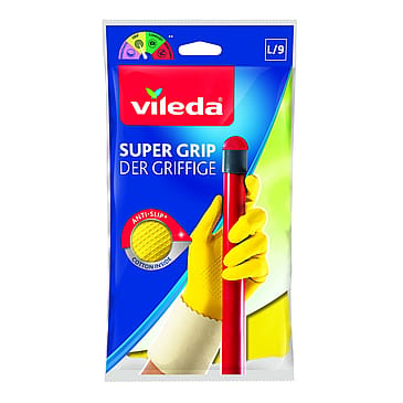 Vileda Super Grip Gummihandske Large