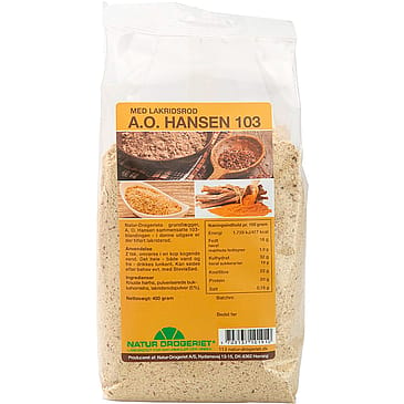 Natur Drogeriet A.O.Hansen 103 m. lakridsrod 400 g