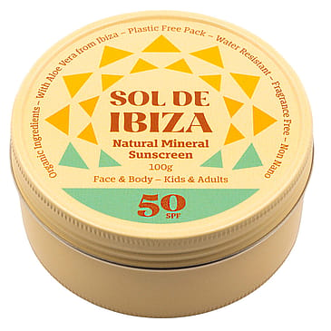 Sol De Ibiza Face & Body Plastic Free Tin SPF50 100 g